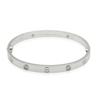 Love Bracelet, 4 Diamonds (White Gold)