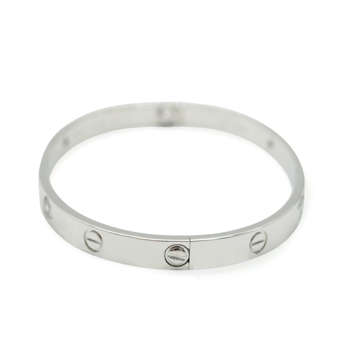 Love Bracelet, 4 Diamonds (White Gold)