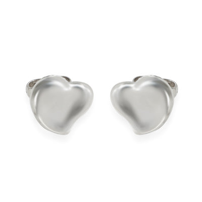 Elsa Peretti 10mm Heart Earrings in Sterling Silver