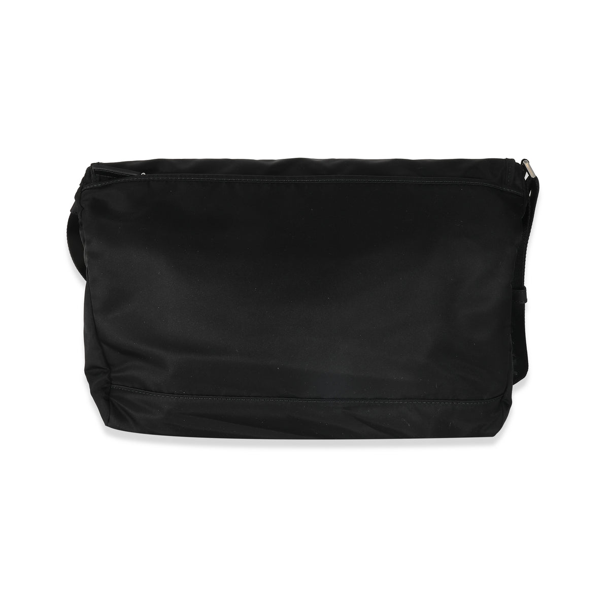 Black Re-Nylon Messenger Bag