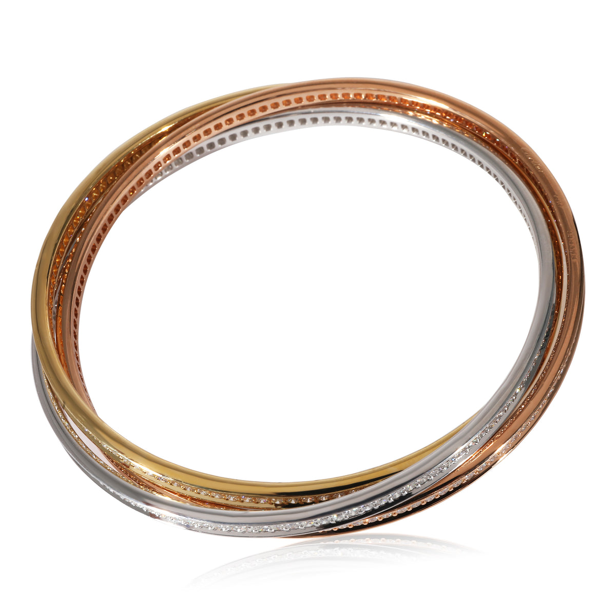 Cartier Trinity Diamond Bracelet stamp
