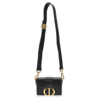 Christian Dior Black Box Calfskin 30 Montaigne Bag