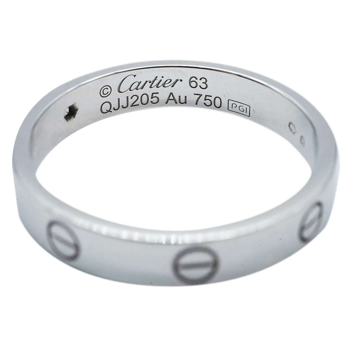 Love Wedding Band, 1 Diamond (White Gold)