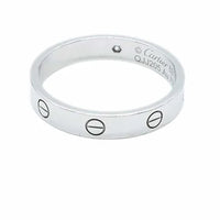 Love Wedding Band, 1 Diamond (White Gold)