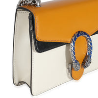 Orange Navy Cream Tri-Colour Leather Enamel Mini Dionysus