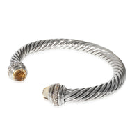 Cable Bracelet With Citrine in Sterling Silver 0.41 CTW