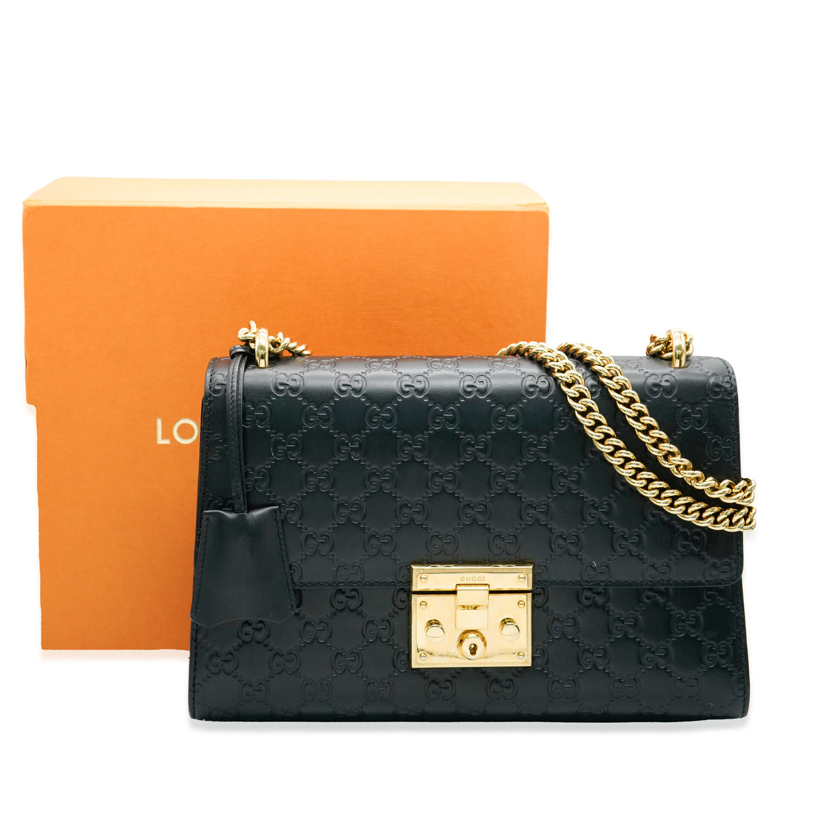 Gucci padlock bag black online