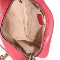 Red Matelasse Small GG Marmont Shoulder Bag