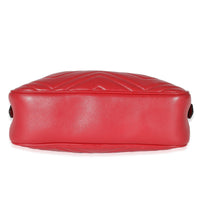 Red Matelasse Small GG Marmont Shoulder Bag