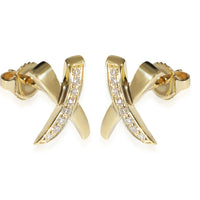 Tiffany & Co. Paloma Picasso X Graffiti Diamond Earrings, 18K Yellow Gold 0.1CTW