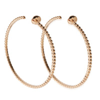 Large Perlee Hoop Earrings in 18k Rose Gold