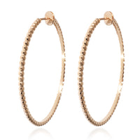 Large Perlee Hoop Earrings in 18k Rose Gold