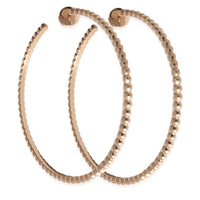 Large Perlee Hoop Earrings in 18k Rose Gold