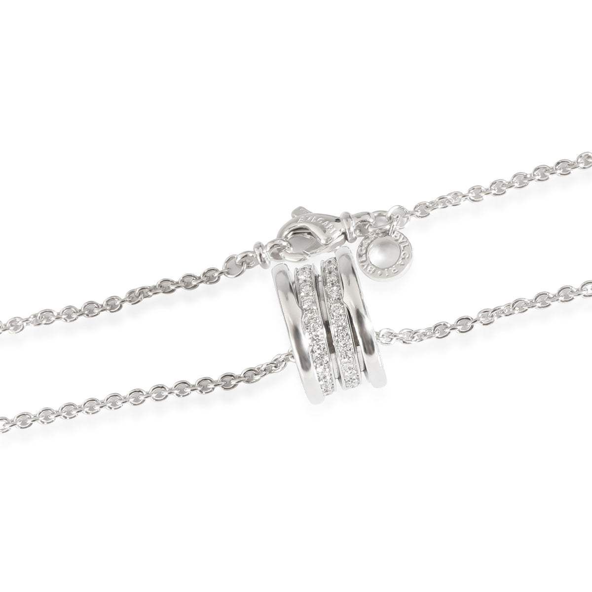 B.zero 1 Diamond Pendant in 18k White Gold