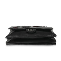 Chanel Black Lambskin Paris Shanghai Camellia Flap Bag Handbag box