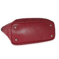 Chanel Burgundy Quilted Caviar Fever Tote Handbag av
