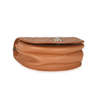 Chanel Brown Calfskin Small Coco Eyelets Flap Bag Handbag av