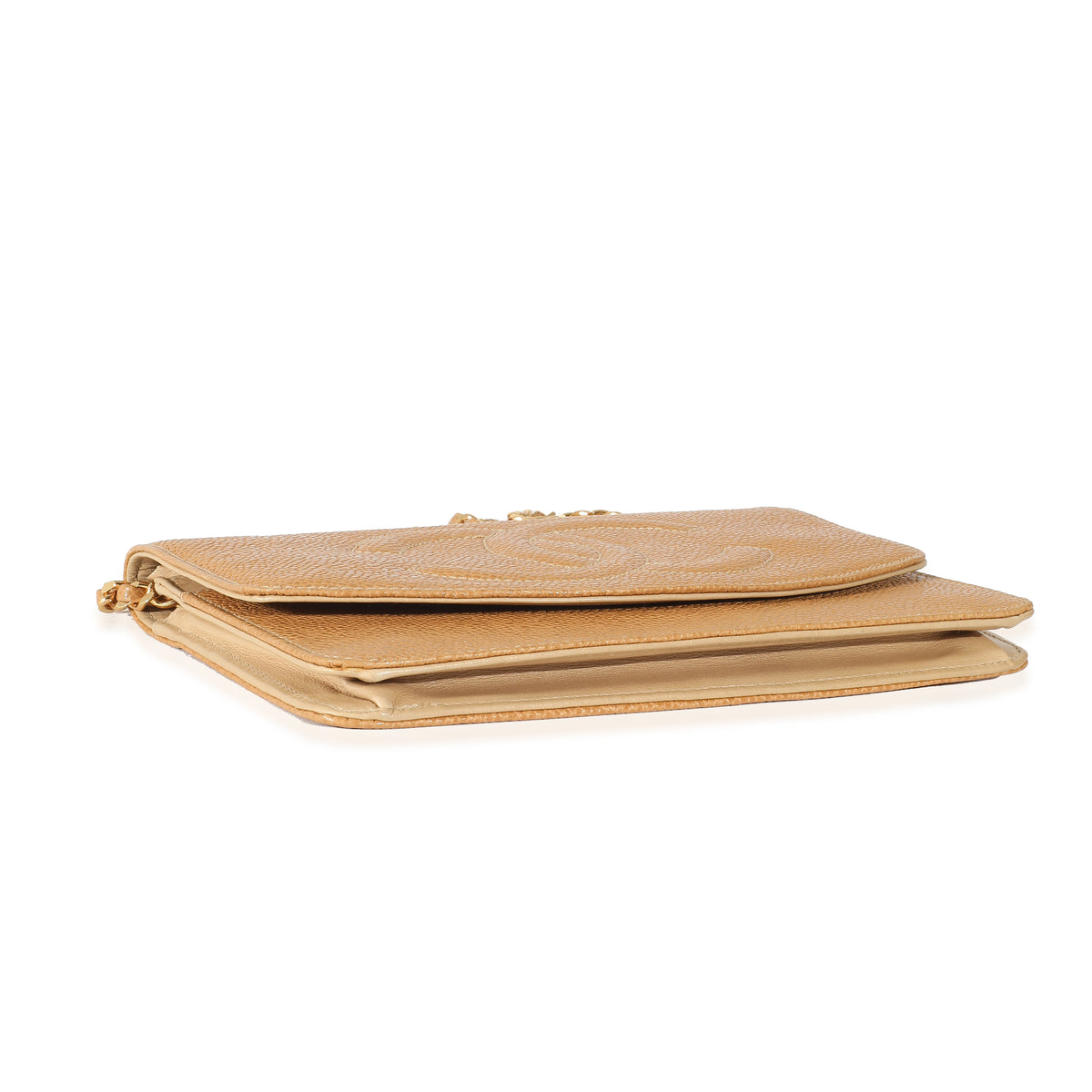 Chanel Brown Caviar Timeless Wallet On Chain Handbag av