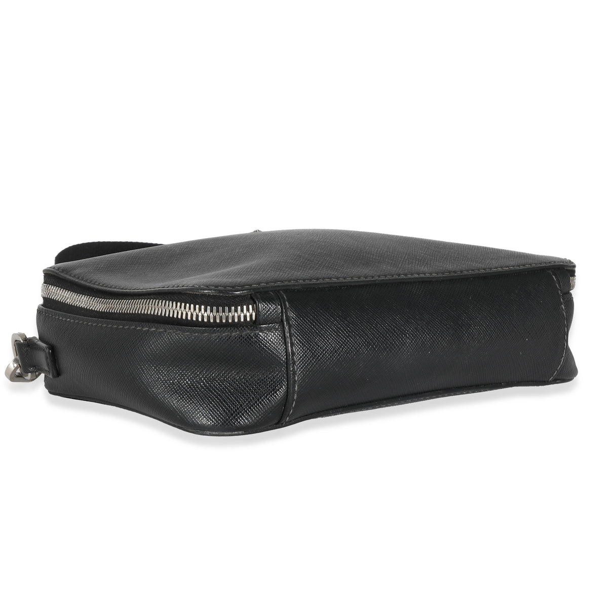 Black Saffiano Medium Brique Crossbody Bag