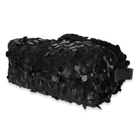 Black Vitello Trimmed Sequin Signaux Paillettes Bag