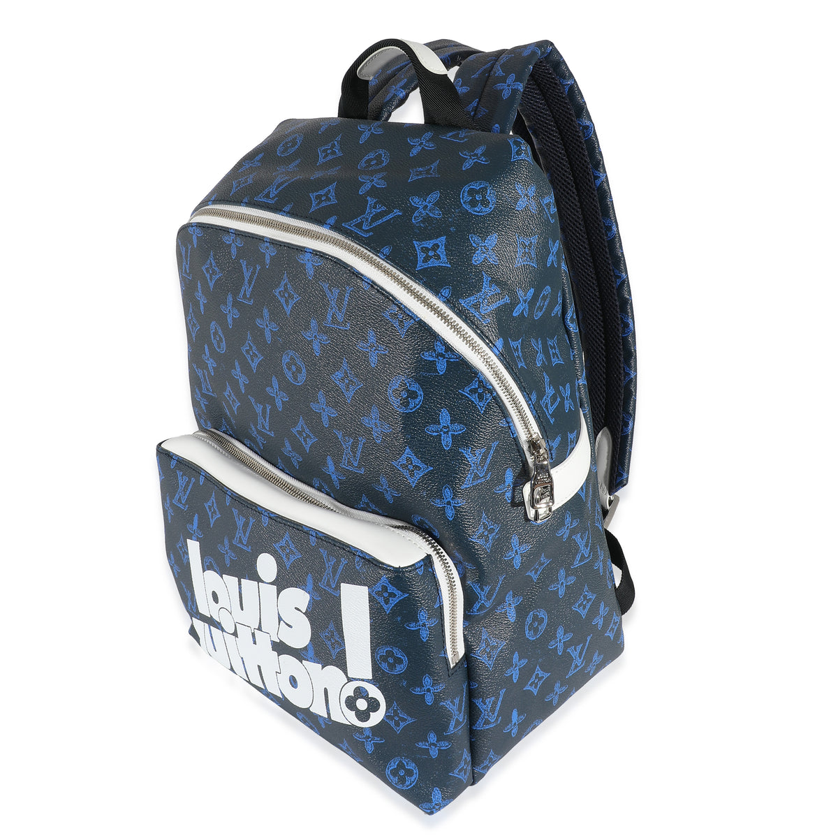 blue monogram louis vuitton backpack Louis Vuitton Blue Monogram Canvas Everyday Discovery Backpack | myGemma
