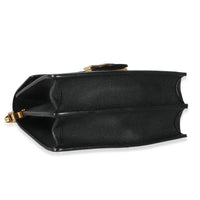 Louis Vuitton Black Smooth Leather Dauphine MM Handbag bv