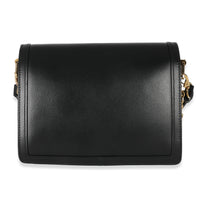 Louis Vuitton Black Smooth Leather Dauphine MM Handbag stamp