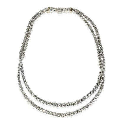 Wheat Chain Necklace in Sterling Silver 0.23 CTW