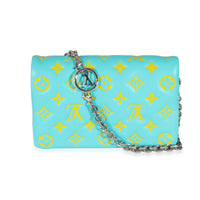 Menthe Jaune Monogram Embossed Lambskin Pochette Coussin