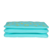 Menthe Jaune Monogram Embossed Lambskin Pochette Coussin