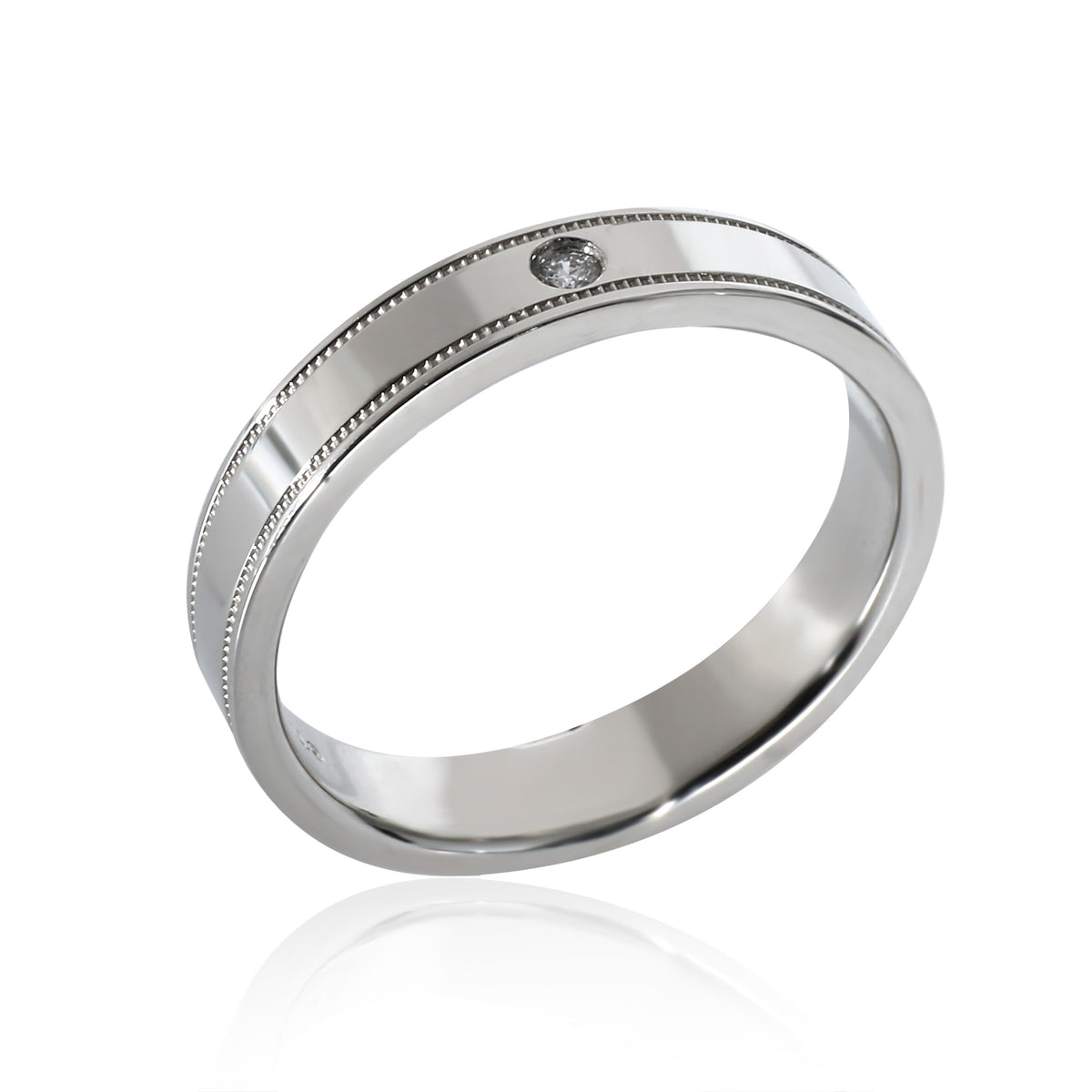 Together Double Migrain Diamond Band in Platinum 0.01 CTW