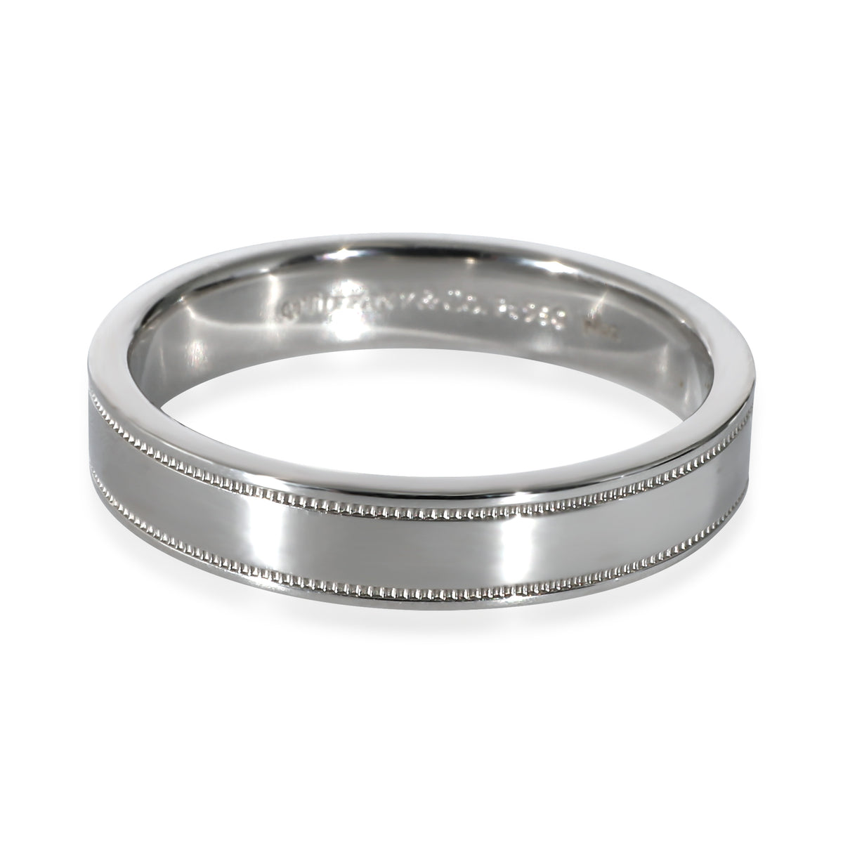 Together Double Migrain Diamond Band in Platinum 0.01 CTW