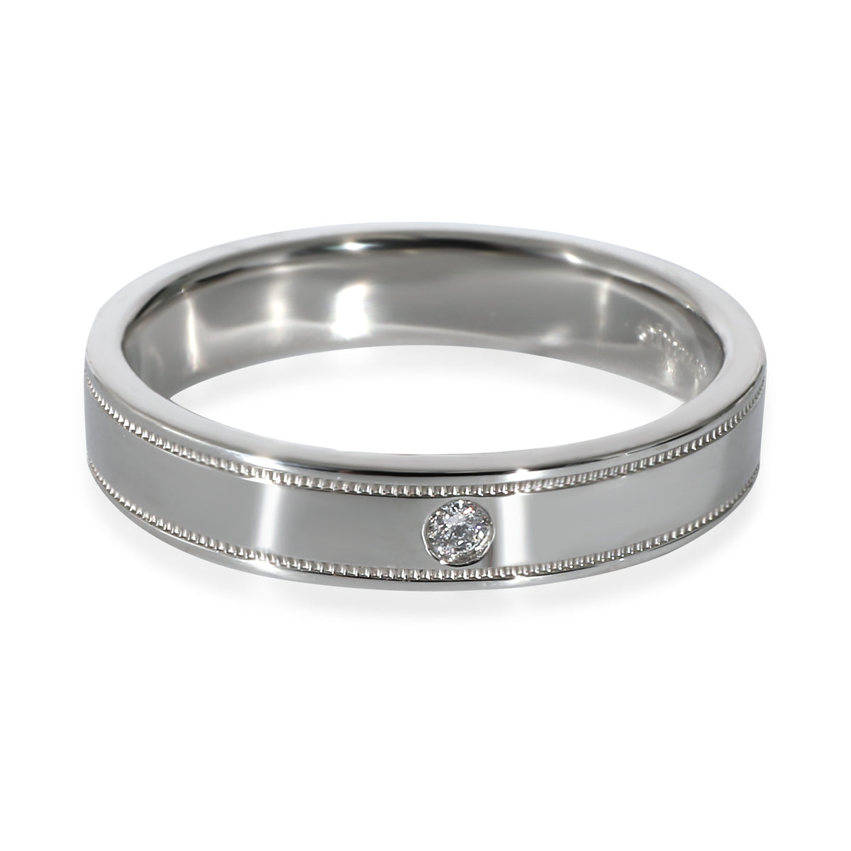 Together Double Migrain Diamond Band in Platinum 0.01 CTW