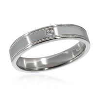 Together Double Migrain Diamond Band in Platinum 0.01 CTW