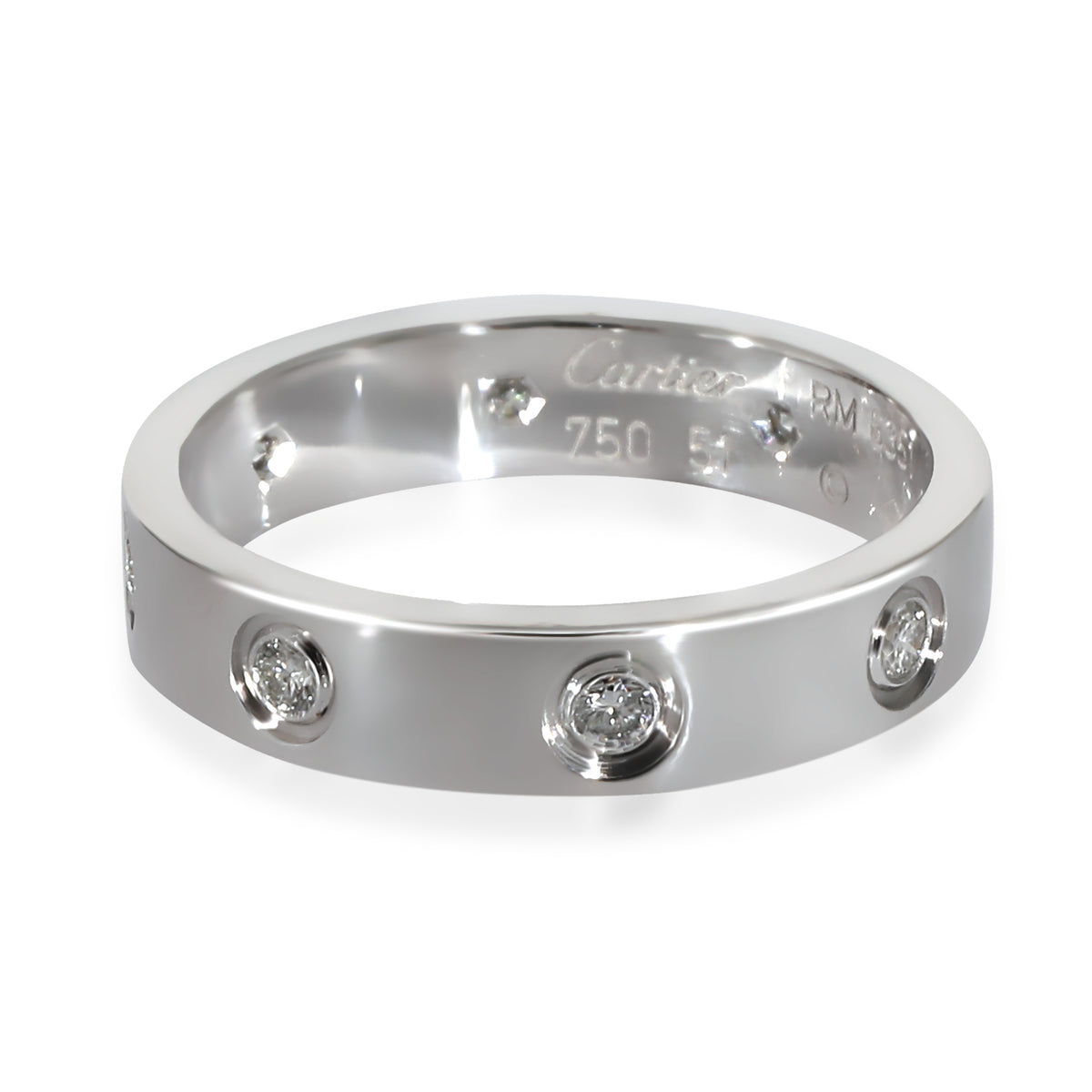 Cartier White Gold Small Model Love Ring fv
