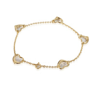 Elsa Peretti Open Heart 5 Station Bracelet in 18K Yellow Gold