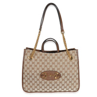 Gucci Beige GG Canvas Medium Horsebit 1955 Tote