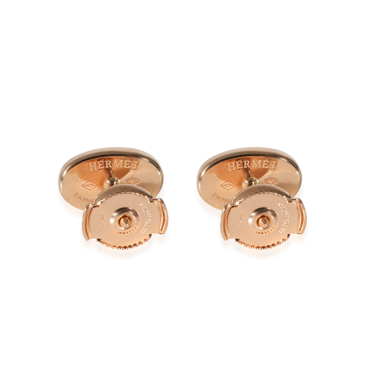 Chaine d'Ancre Contour Earrings in 18k Rose Gold 0.18 CTW