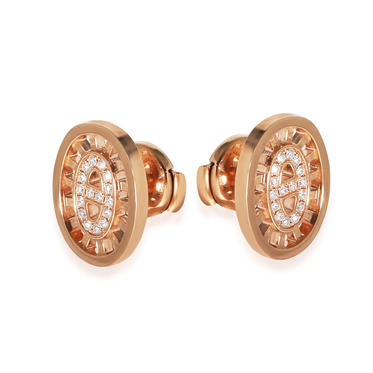 Chaine d'ancre Divine  Earrings in 18k Rose Gold 0.13 CTW
