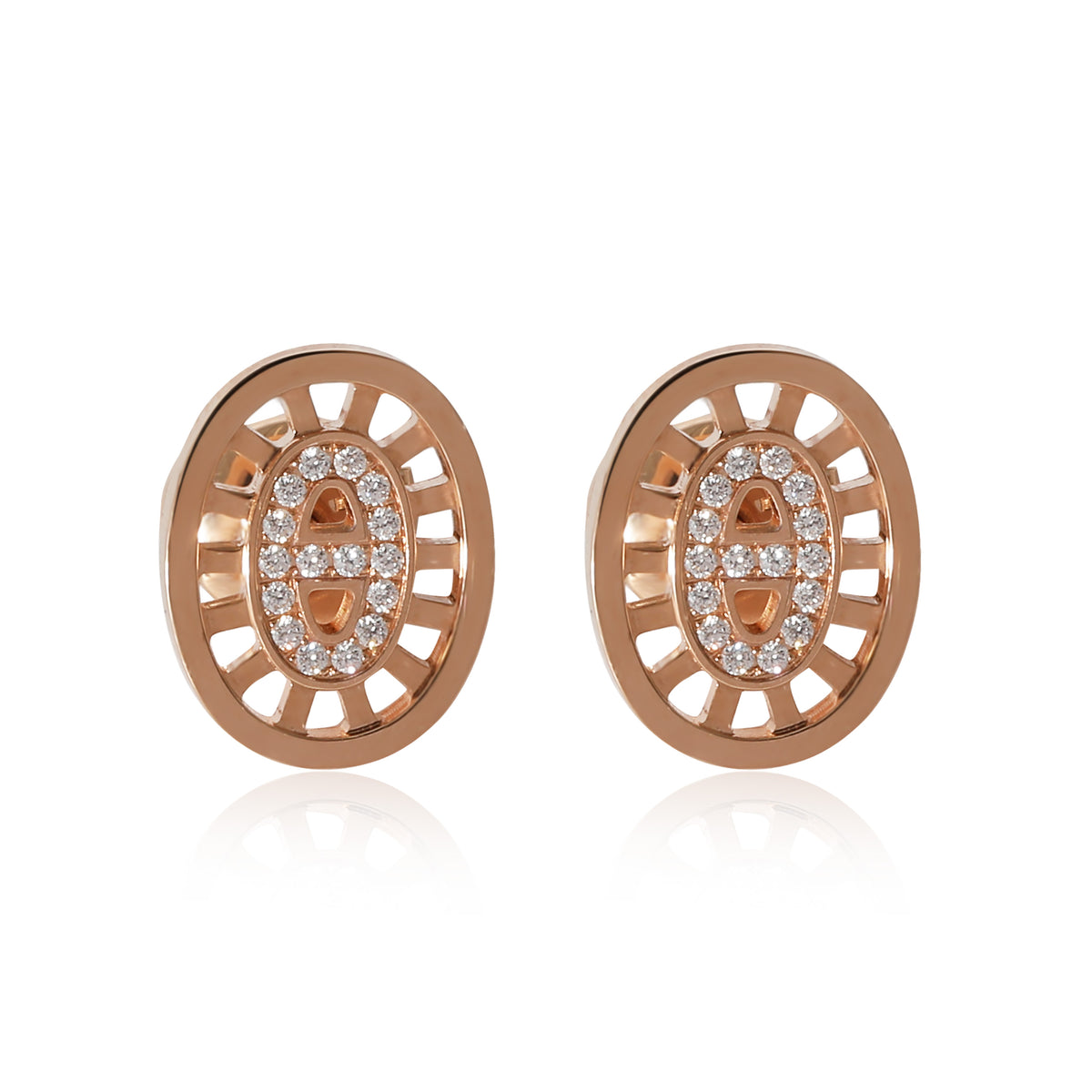 Chaine d'ancre Divine  Earrings in 18k Rose Gold 0.13 CTW