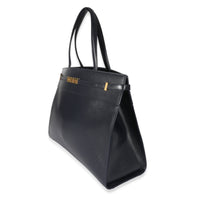 Navy Blue Calfskin Medium Manhattan Shopper Tote