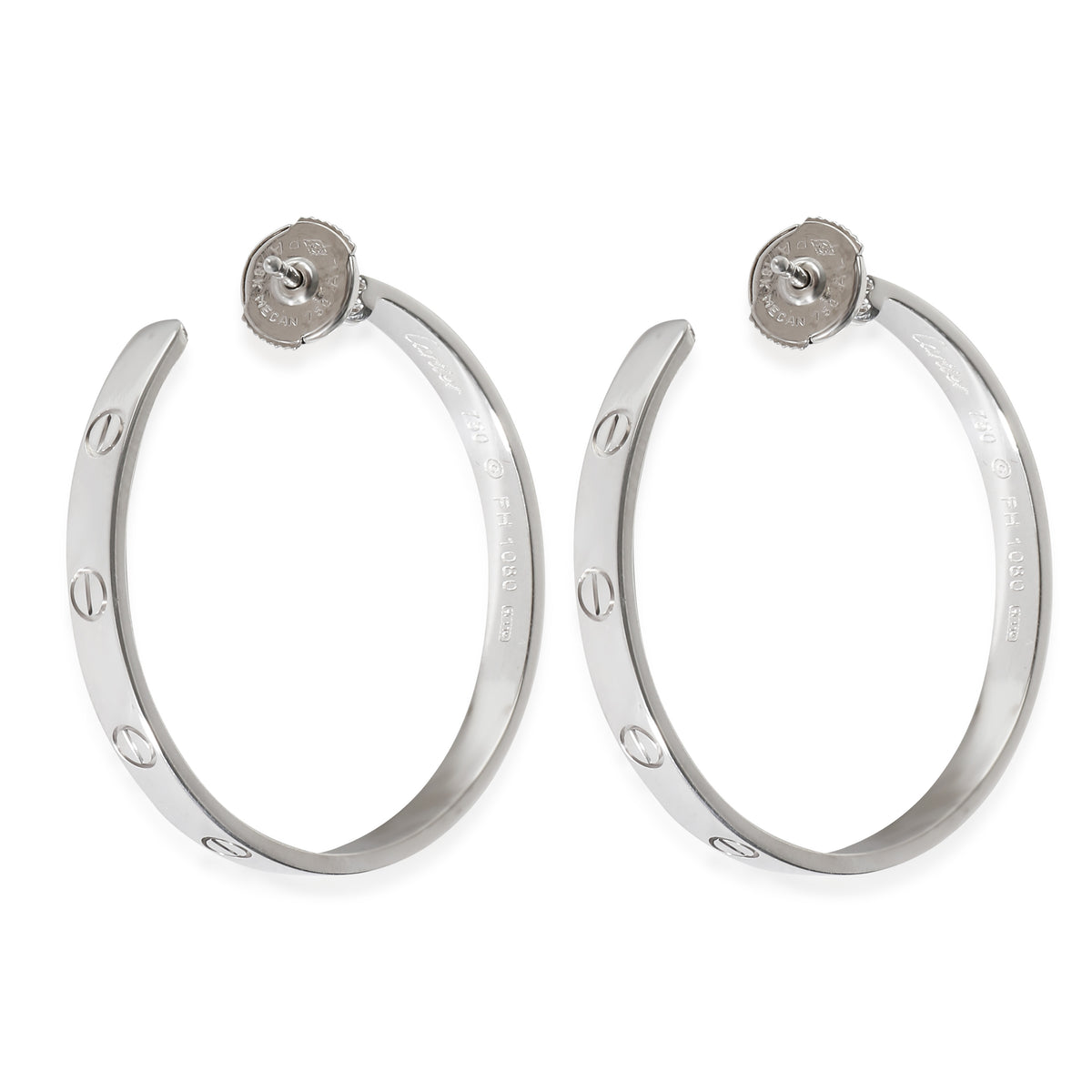 Love Earrings (White Gold)