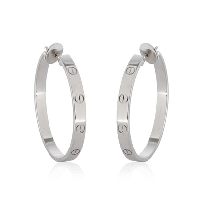 Love Earrings (White Gold)