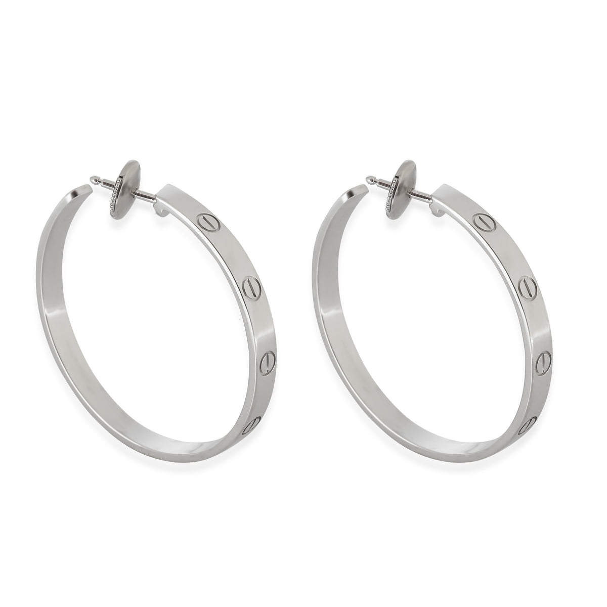 Love Earrings (White Gold)