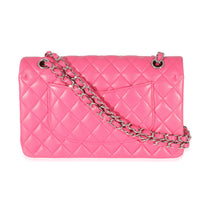 Pink Quilted Lambskin Medium Classic Double Flap Bag