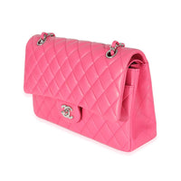 Pink Quilted Lambskin Medium Classic Double Flap Bag