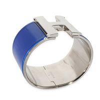 Cobalt Enamel Palladium Extra Wide Clic Clac H Bracelet