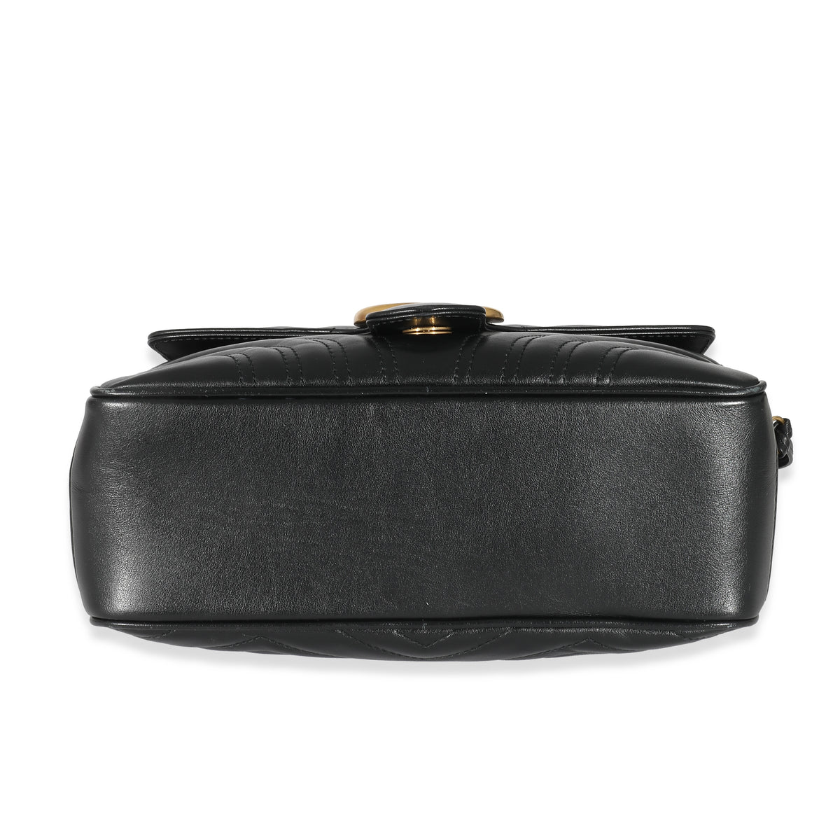 Gucci Black Calfskin Matelasse Sylvie Marmont Top Handle Bag