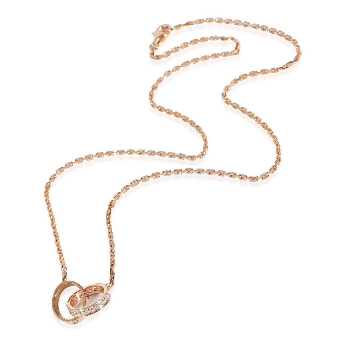 Love Necklace, Diamonds (Rose Gold)