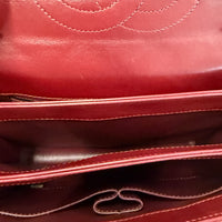 Burgundy Quilted Lambskin Small Trendy Flap Bag